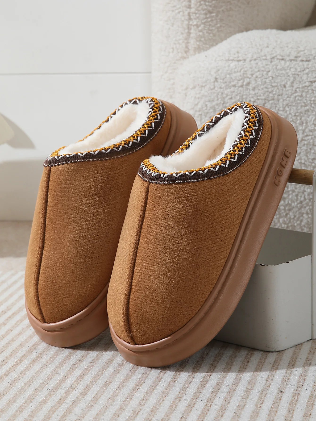 Fashion Winter Women's Slippers Boot Fuzzy Fur Anti-Slip Soft Sole Outdoor Indoor Warm Comfort House Shoes Snow Boots