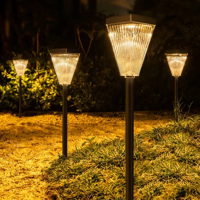 Outdoor Solar Lights Garden Lights Solar Powered Lamp Lantern Waterproof Landscape Lighting Pathway Yard Lawn Garden Decoration