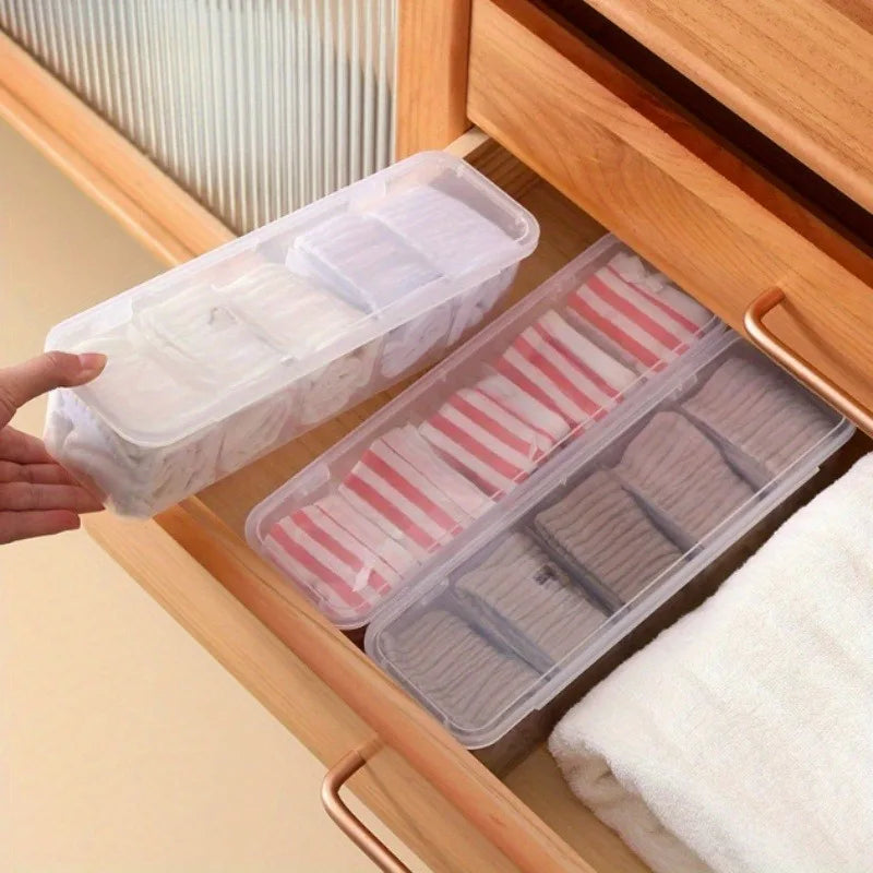 Cable Organizer Box - Small Transposable Desktop Box with Dividers for Chargers, USB Cables, U Disk, and Other Small Items