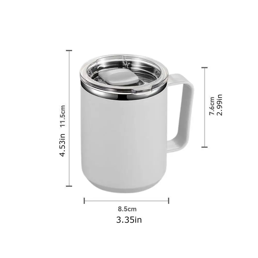450ml Thermal Coffee Mug Insulated Coffee Mug Stainless Steel Mug Milk Coffee Cup Leak-proof Drinking Cup Thermal Mug Water Cup
