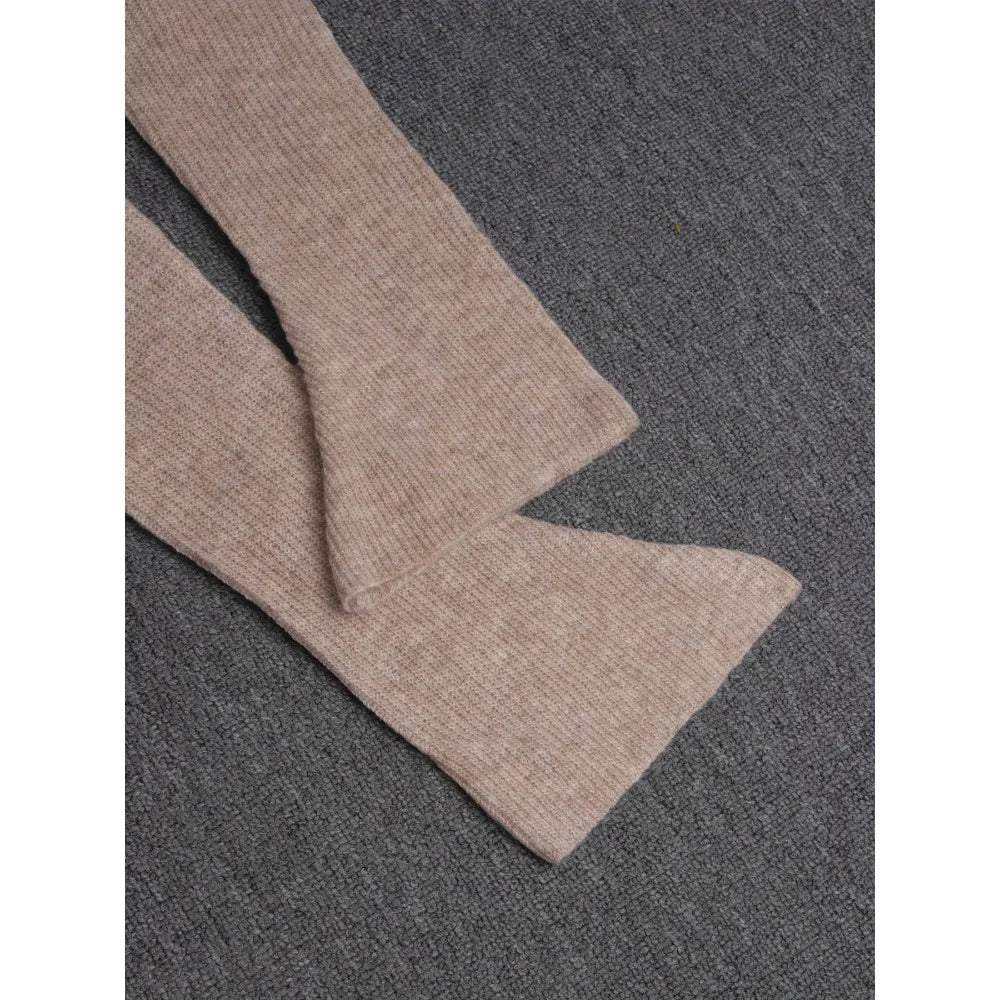 Women's Dress: High-end French V-neck Slimming Knitted Cardigan, Mid-length Solid-color Knitted Long Dress for Women Windbreaker