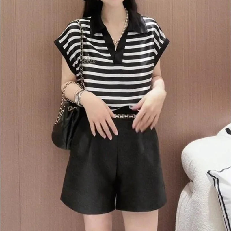 Women's Short Sets 2 Pieces Casual Summer Fashion 2025 Female Shorts New Trends Luxury Tailorin Cheap And Korean Style Offers