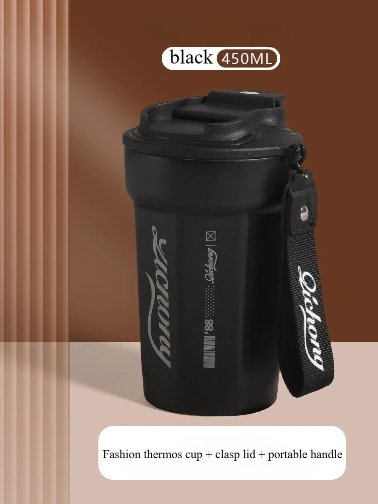 480ml Travel Coffee Mug, Insulated Coffee Mug, Double Walled Stainless Steel Insulated Coffee Tumbler for Hot/Ice Coffee Tea