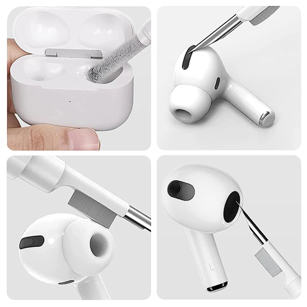 Cleaner Kit Earphones Cleaning Pen for Airpods Pro 2 3 4 Brush Headsets Cleaners Earbuds Cleaning Tools for Galaxy Buds 3 Xiaomi