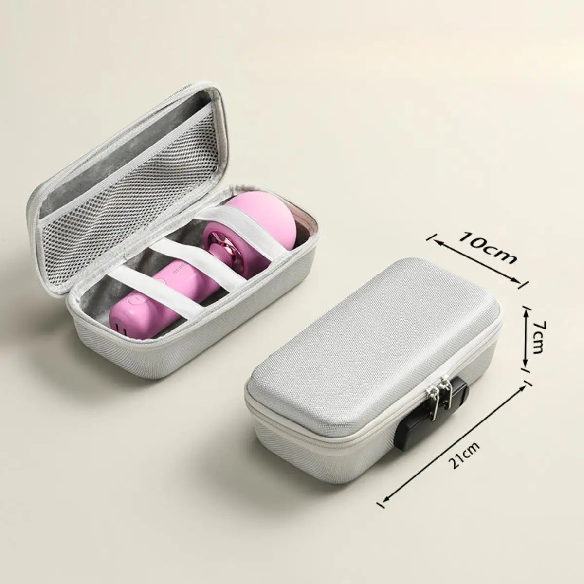 Storage Box with Digit Lock Portable Organizer Container Multiuse Hard Travel Case for Home Personal Items Jewelry Keepsake