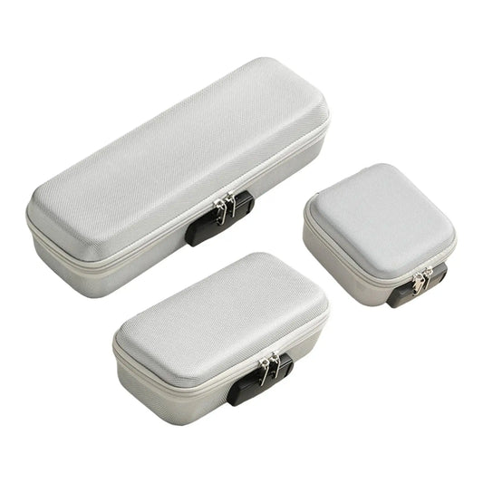 Storage Box with Digit Lock Portable Organizer Container Multiuse Hard Travel Case for Home Personal Items Jewelry Keepsake