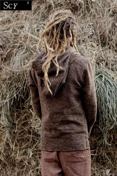 New men's fashion Thermal long sleeve sweater hoodies   vintage hoodie men