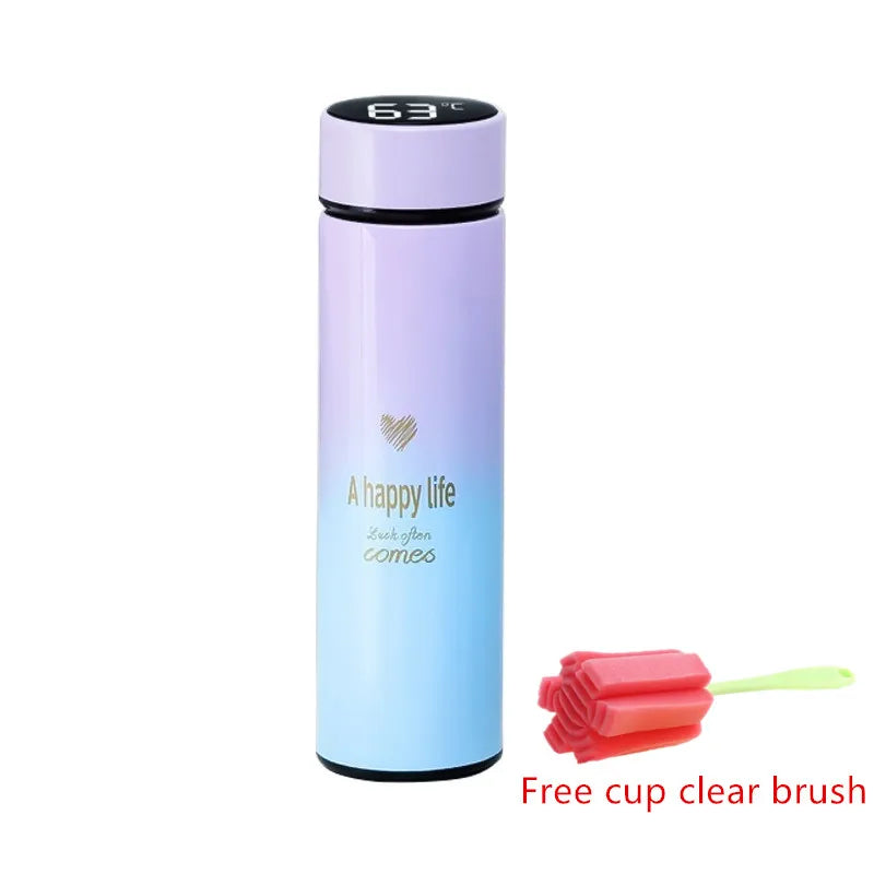 500ml Thermo Bottle Thermal Cup Vacuum Flasks Stainless Steel Thermos for Tea Cover LED Smart Temperature Display Water