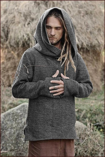 New men's fashion Thermal long sleeve sweater hoodies   vintage hoodie men