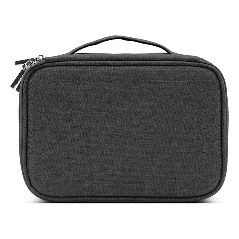 BOONA Travel Accessories Bag Portable Electronic Accessories case,Dual Cable Organizer Bag Carrying Bag for Cords,USB Flash L&XL