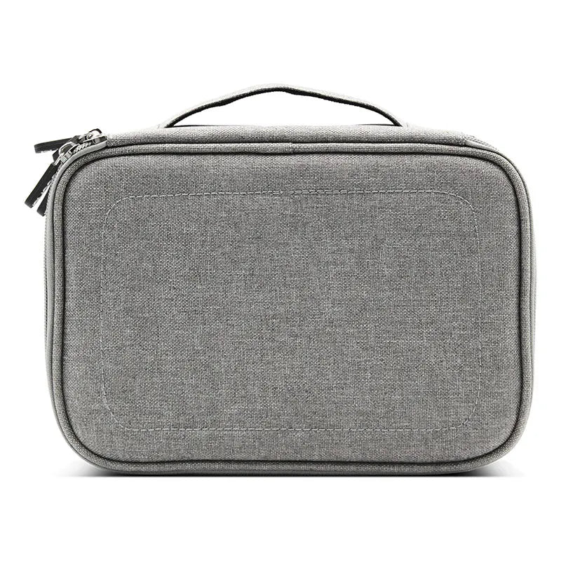 BOONA Travel Accessories Bag Portable Electronic Accessories case,Dual Cable Organizer Bag Carrying Bag for Cords,USB Flash L&XL