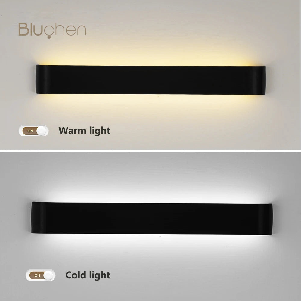 Led Wall Sconce Light Decor Wall Lamp Living Room Bedroom Indoor Wall Light For Home Brushed Aluminum Wall lighting Fixture