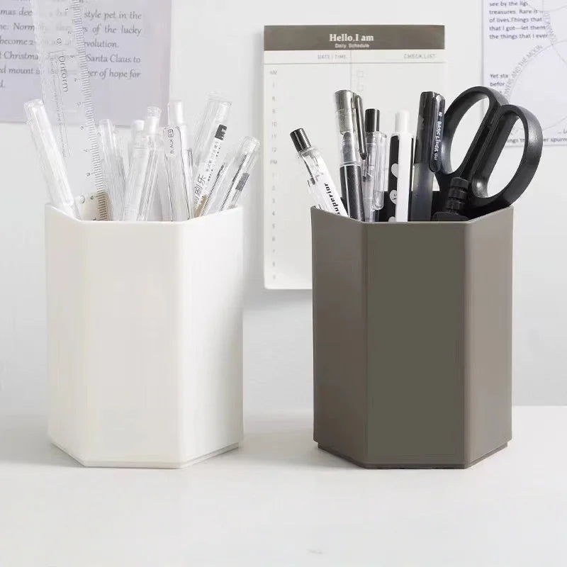 Office Desk Pen Holder - Simple and Durable, Suitable for Home Office, Dormitory, Learning Supplies Storage, and Desktop Storage