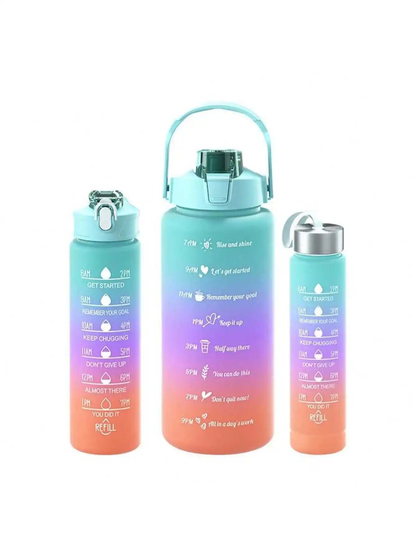 1 Pc Large Capacity Water Bottle - Multiple Styles, Straw Water Bottle for Students, Stylish, Portable for Outdoors, H