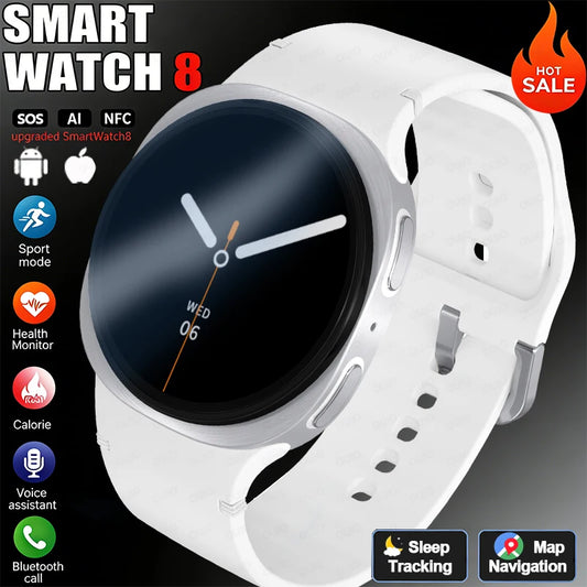 New Watches 8 Mini Smart Watch For Men Women 1.29" GPS Tracker Health Monitor Fitness IP68 Waterproof Bluetooth Call Smart Watch
