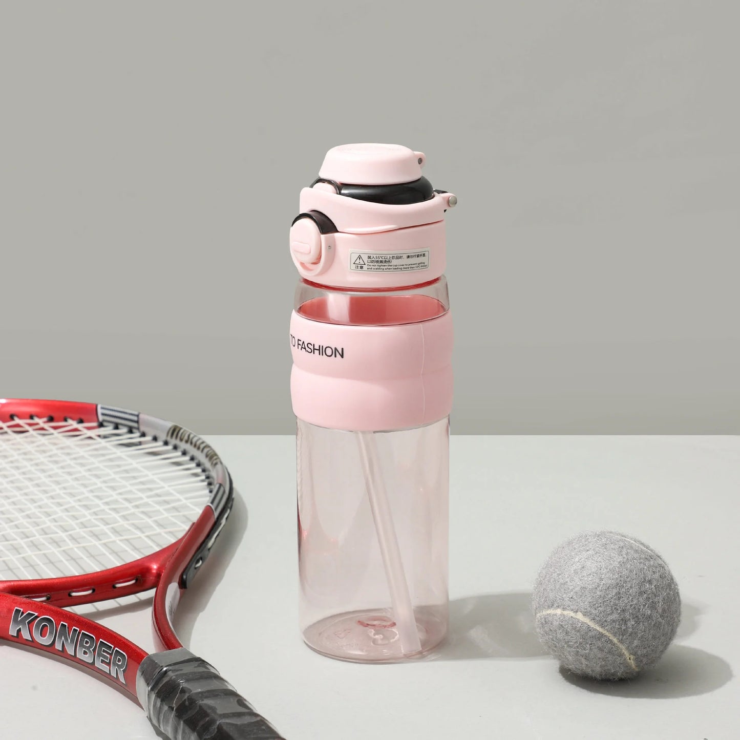 1 Pc Large Capacity Water Bottle - Multiple Styles, Straw Water Bottle for Students, Stylish, Portable for Outdoors, H