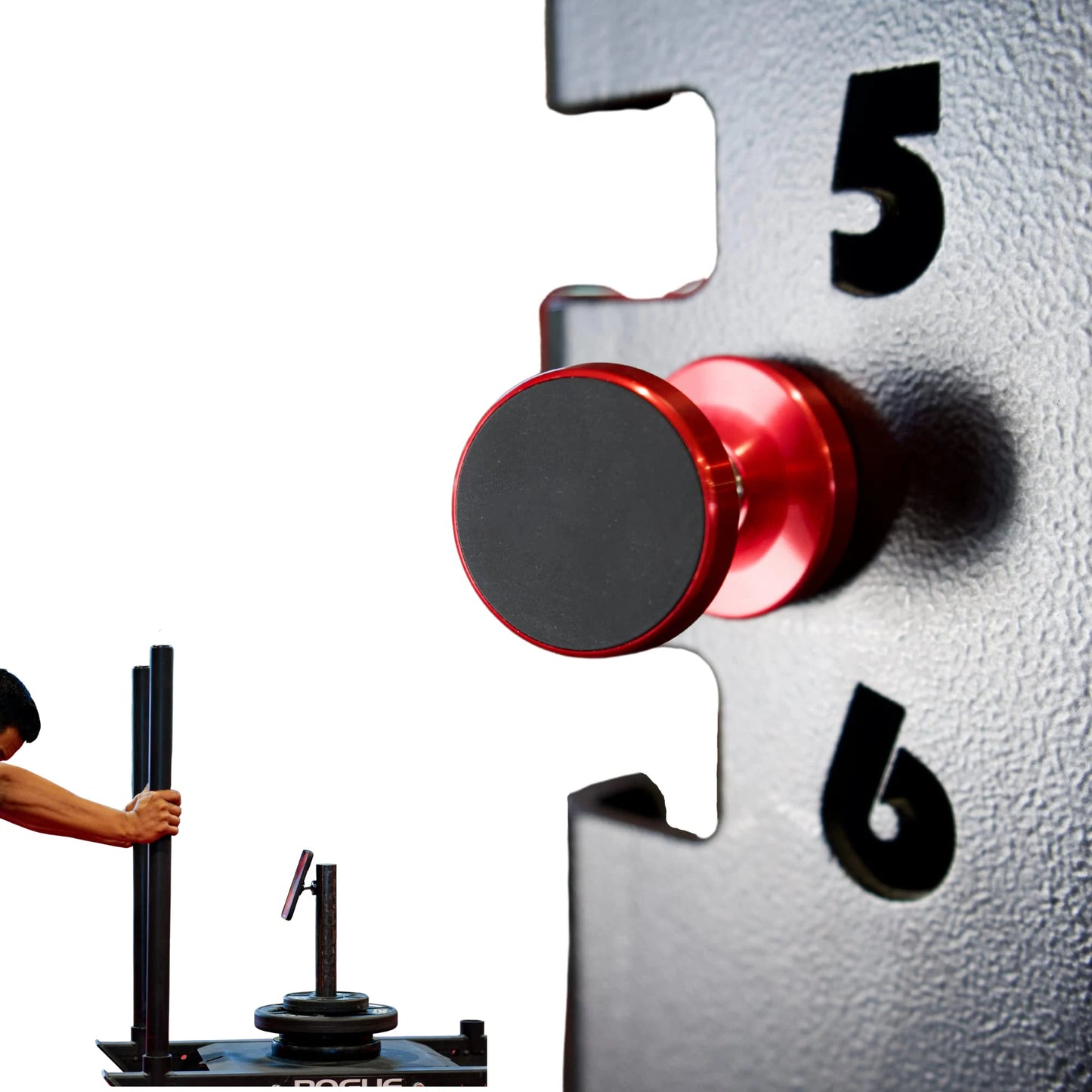 Dual Magnetic Gym Phone Holder for Working Out Videos-Double Sided Strong Magnet with 360 Degree Rotation - Fits Any Smart Phone