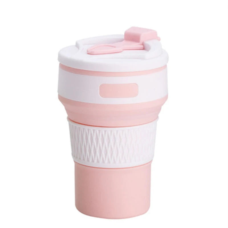 350ml Coffee Mugs Travel Collapsible Silicone Cup Folding Water Cups BPA FREE Food Grade Flask Insulated Travel Insulated Bottle