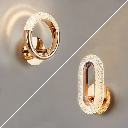 LED Wall Lamp Modern Nordic Wall Light Sconces Indoor Lighting for Living Room Bedroom Bedside Light Fixture Wall Decor Bathroom