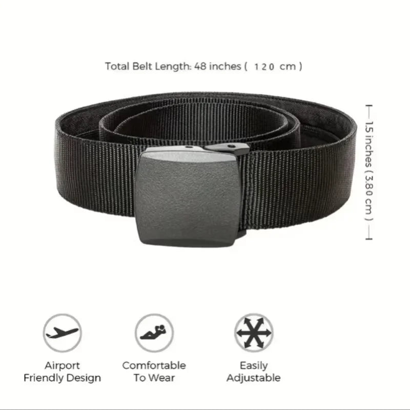 Men's Belt Outdoor Casual Canvas Belt Metal Free Training Nylon Tactical Belt With Pants Jeans Belt Sports Belts For Men Women
