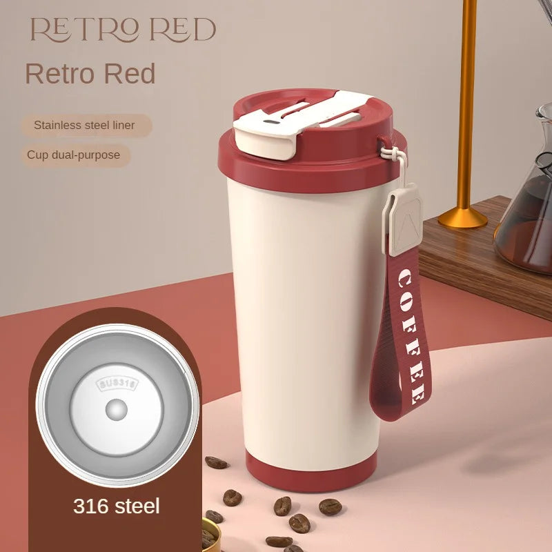 530ML Thermal Mug Portable Travel Cup Thermoses Household Coffee Insulated Mugs The Car Vacuum Flasks Isotherm Water Bottle