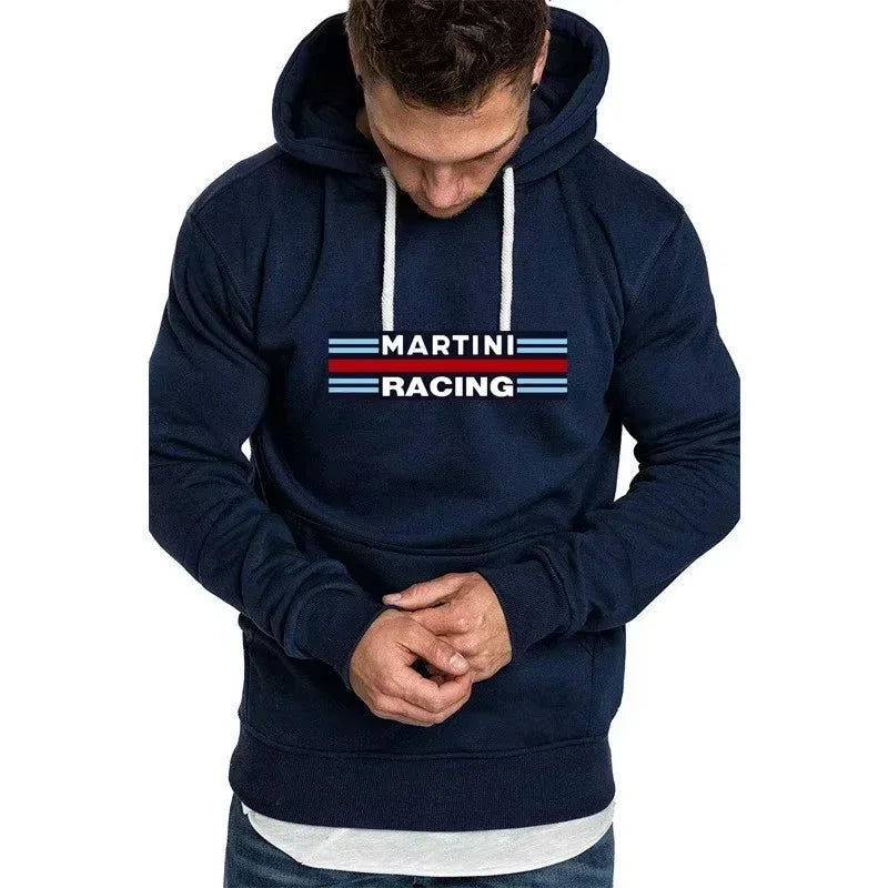 Men's Hoodies Martini Racing Print Unisex Hooded Fleece Sweatshirt Pullover Jacket Casual High Quality Streetwear Fashion Trends