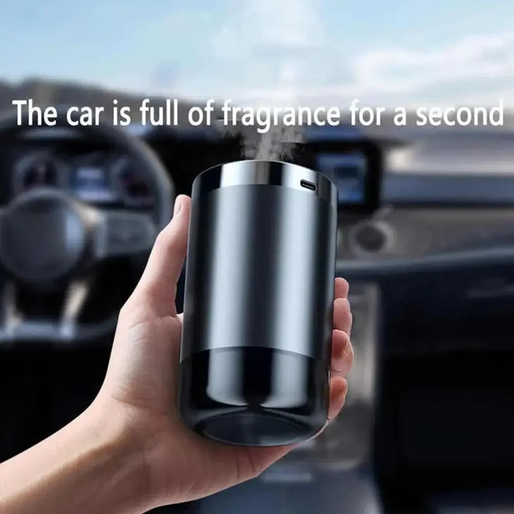 Car Perfume Diffuser Device Intelligent Auto Interior Decoration Humidifier Ambient Light Rechargeable Aroma Diffuser Ornament