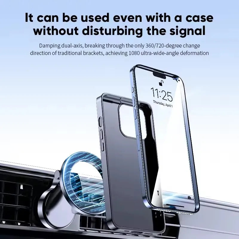 1080 Magsafe Car Phone Holder For Vehicles Mobile Support For The Car Cell Phone Holder in Car For iPhone 16 15 Pro Max Plus