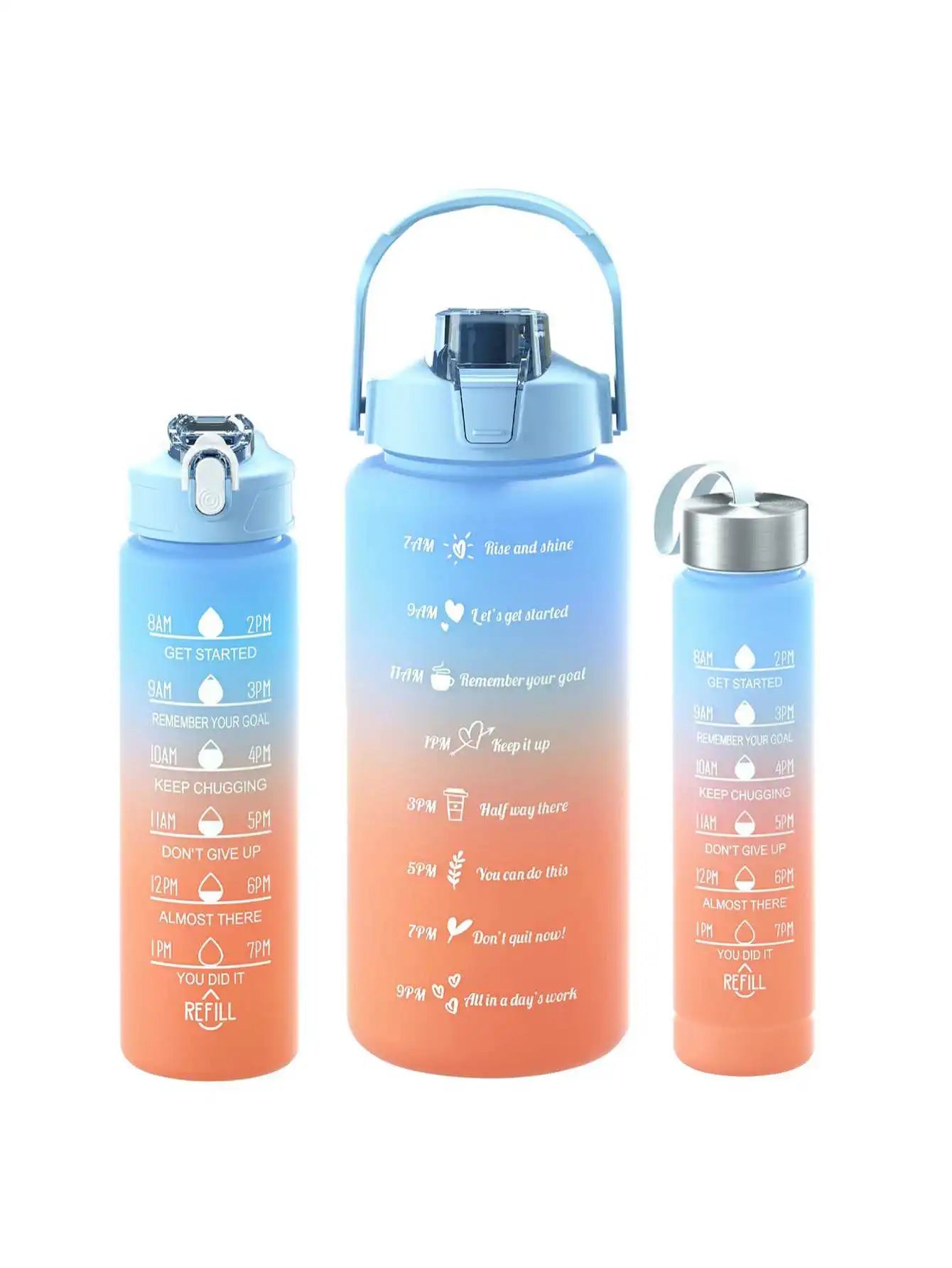 1 Pc Large Capacity Water Bottle - Multiple Styles, Straw Water Bottle for Students, Stylish, Portable for Outdoors, H
