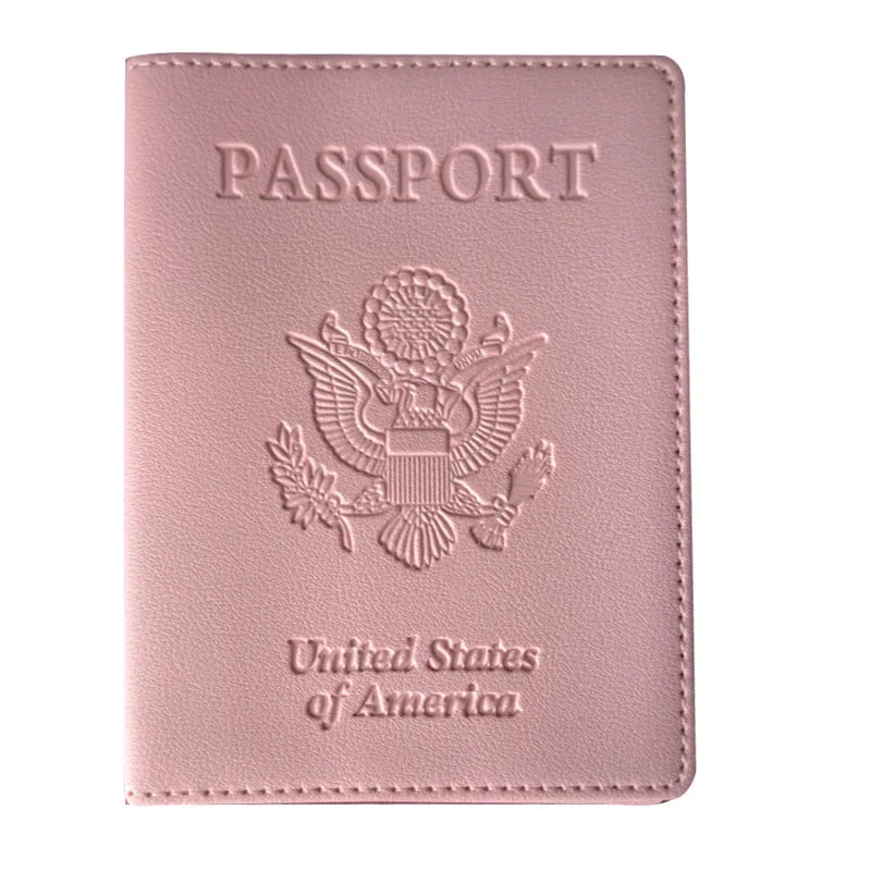 Passport Holder Cover Wallet Travel Essentials RFID Blocking Leather Card Case International Travel Must Haves Travel Accessorie