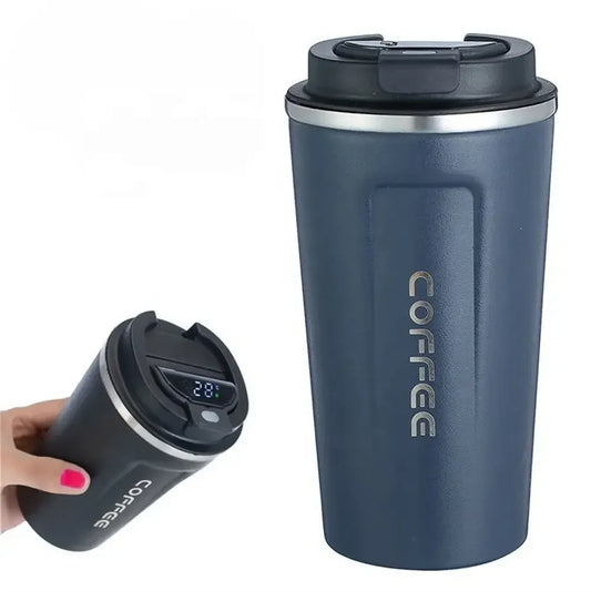1pc 510ml Stainless Steel Smart Coffee Tumbler  Cup With Intelligent Temperature Display Portable Travel Mug