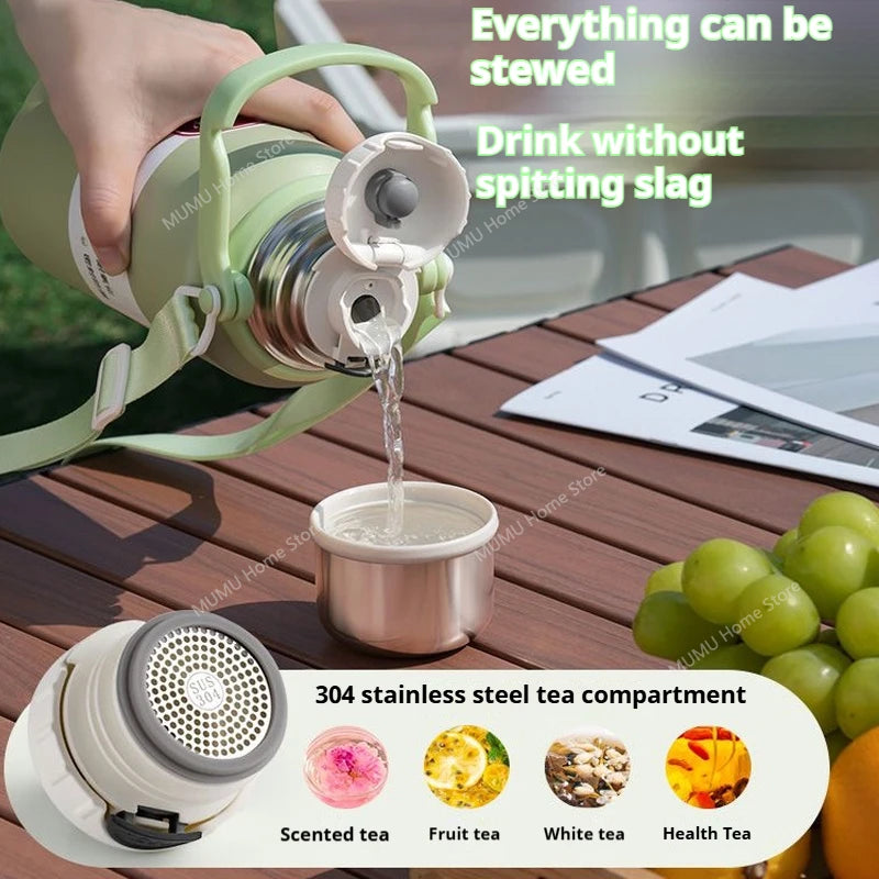 1270ML/1580ML Large Capacity Stainless Steel Thermos Water Bottle Portable Tumbler Vacuum Flasks Keeps Cold and Heat Thermal Mug