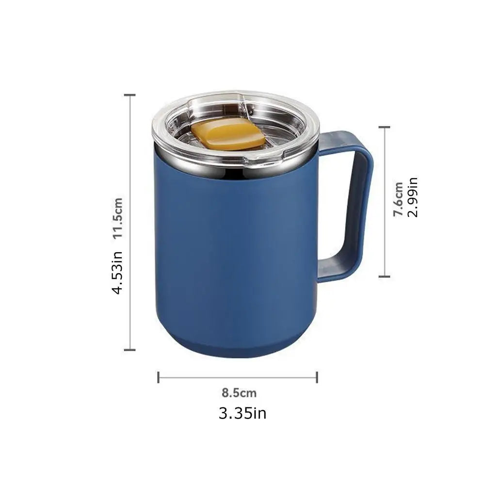 450ml Thermal Coffee Mug Insulated Coffee Mug Stainless Steel Mug Milk Coffee Cup Leak-proof Drinking Cup Thermal Mug Water Cup