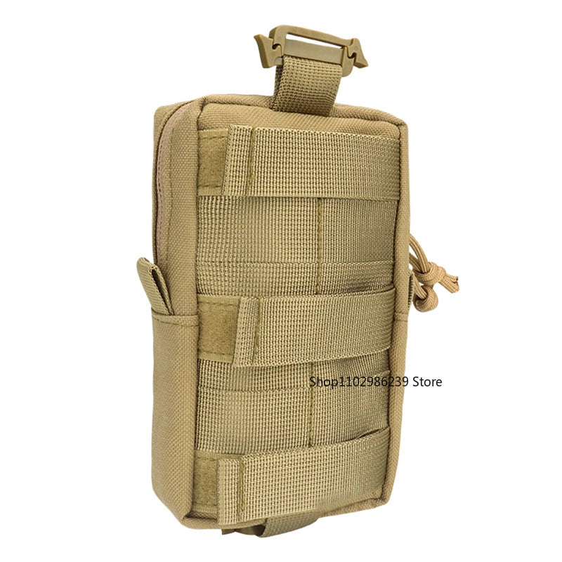 Travel Backpack Shoulder Strap Sundries Bags Pack Key Flashlight Phone Pouch Molle Outdoor Camping EDC Tools Bag Accessory