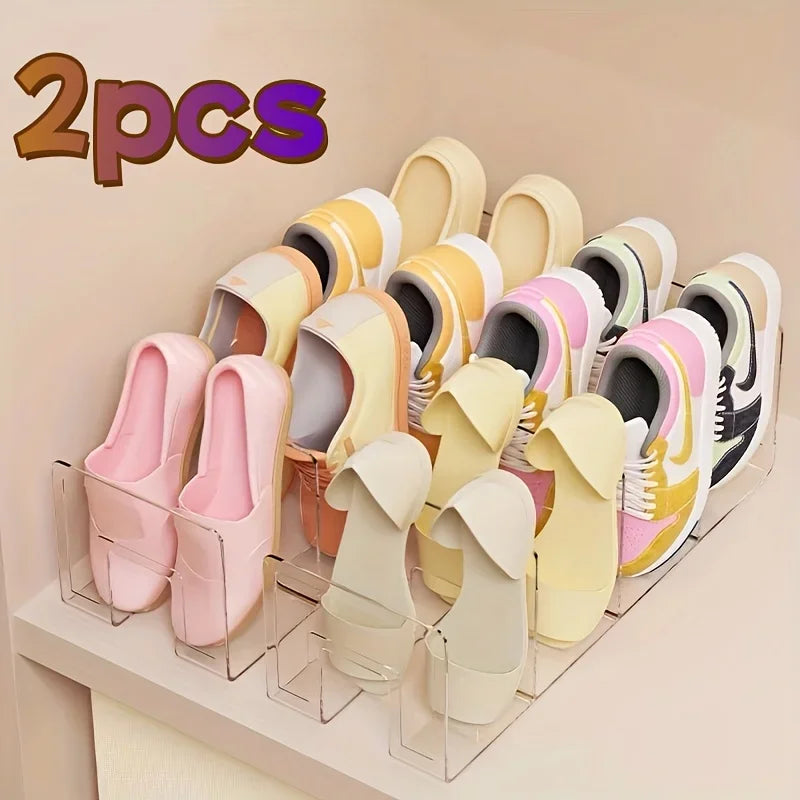 4 Grids Shoe Storage Device Shelf Saves Space Children's Shoes Storage Box Shoe Box Student Dormitory Shoe Cabinet Shoe Rack