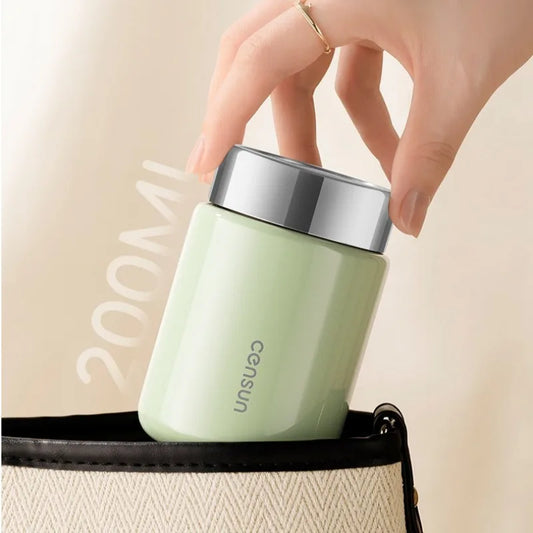 200ml Stainless Steel Thermal Flask Mini Insulated Cup Leakproof Lightweight Pocket Thermos Coffee Mug For Travel Hiking Gifts