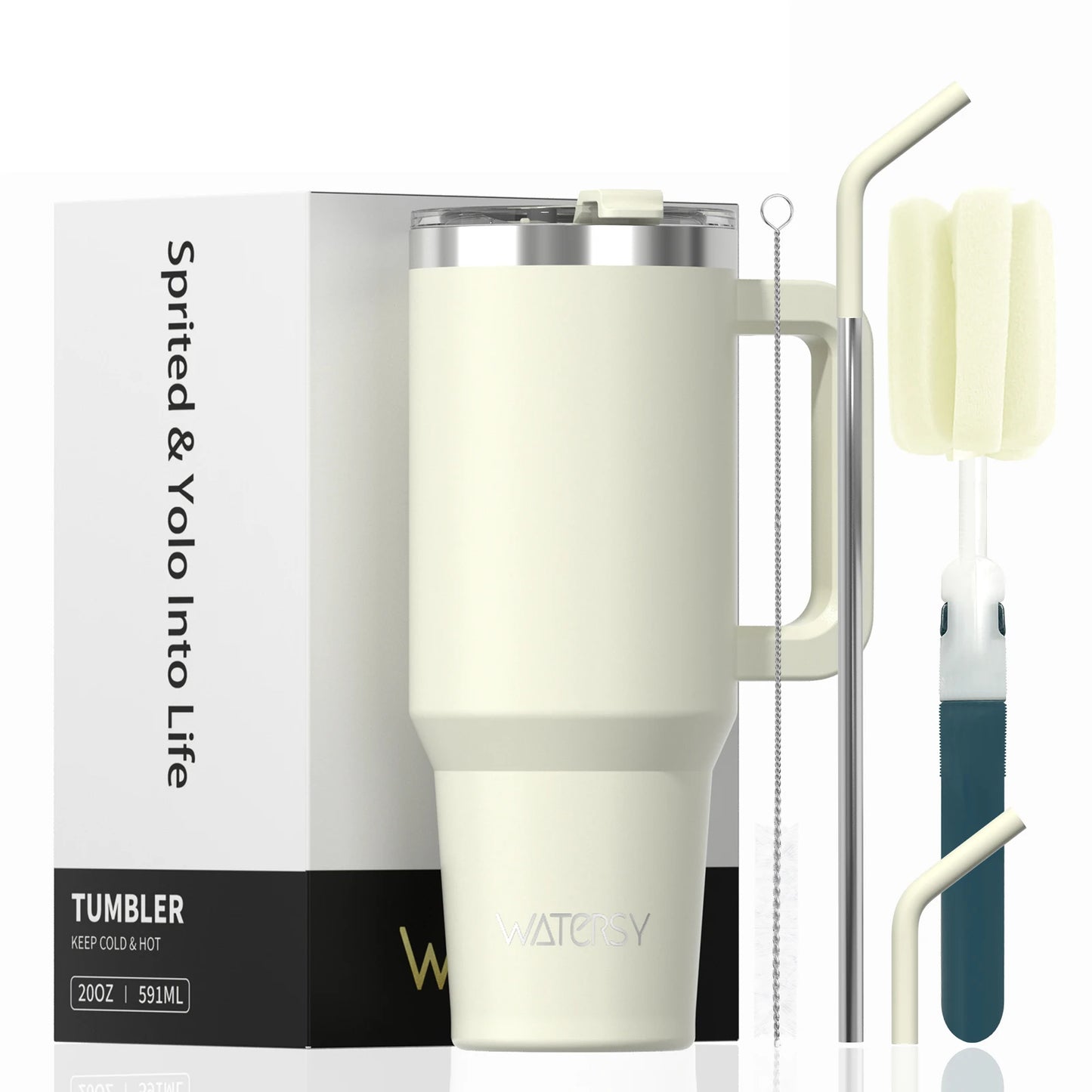 30/40oz Tumbler With Handle and Straw Large Capacity Stainless Steel Thermal Cup for Coffee Double Vacuum Insulated Mug