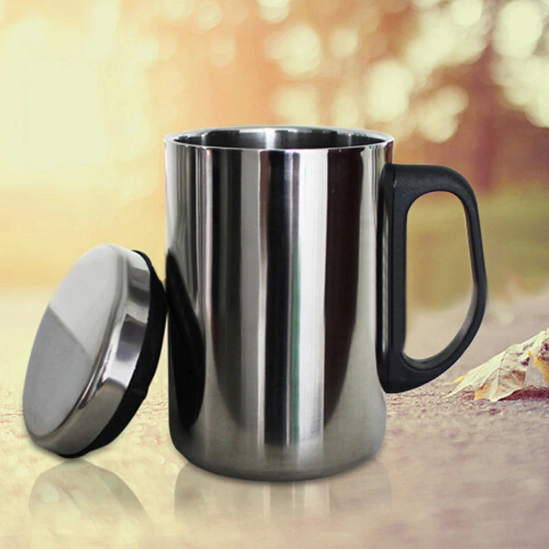 350/500ml Stainless Steel Thermal Cup With Lid Insulated Cup Coffee Milk Tea Cups Office Water Mugs For Travel Camping Water Cup
