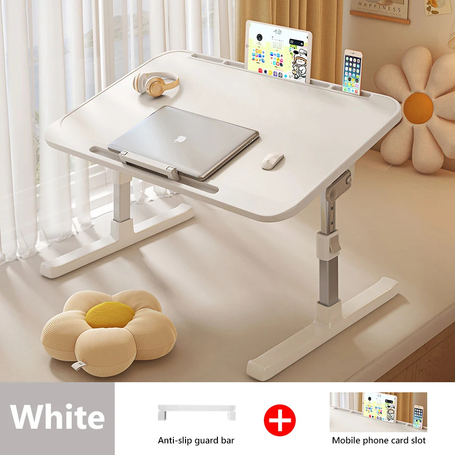 Computer Desk Bed Top Desk Adjustable Folding Simple Home Bedroom Sitting Floor Bay Window Laptop Office Small Desk Board