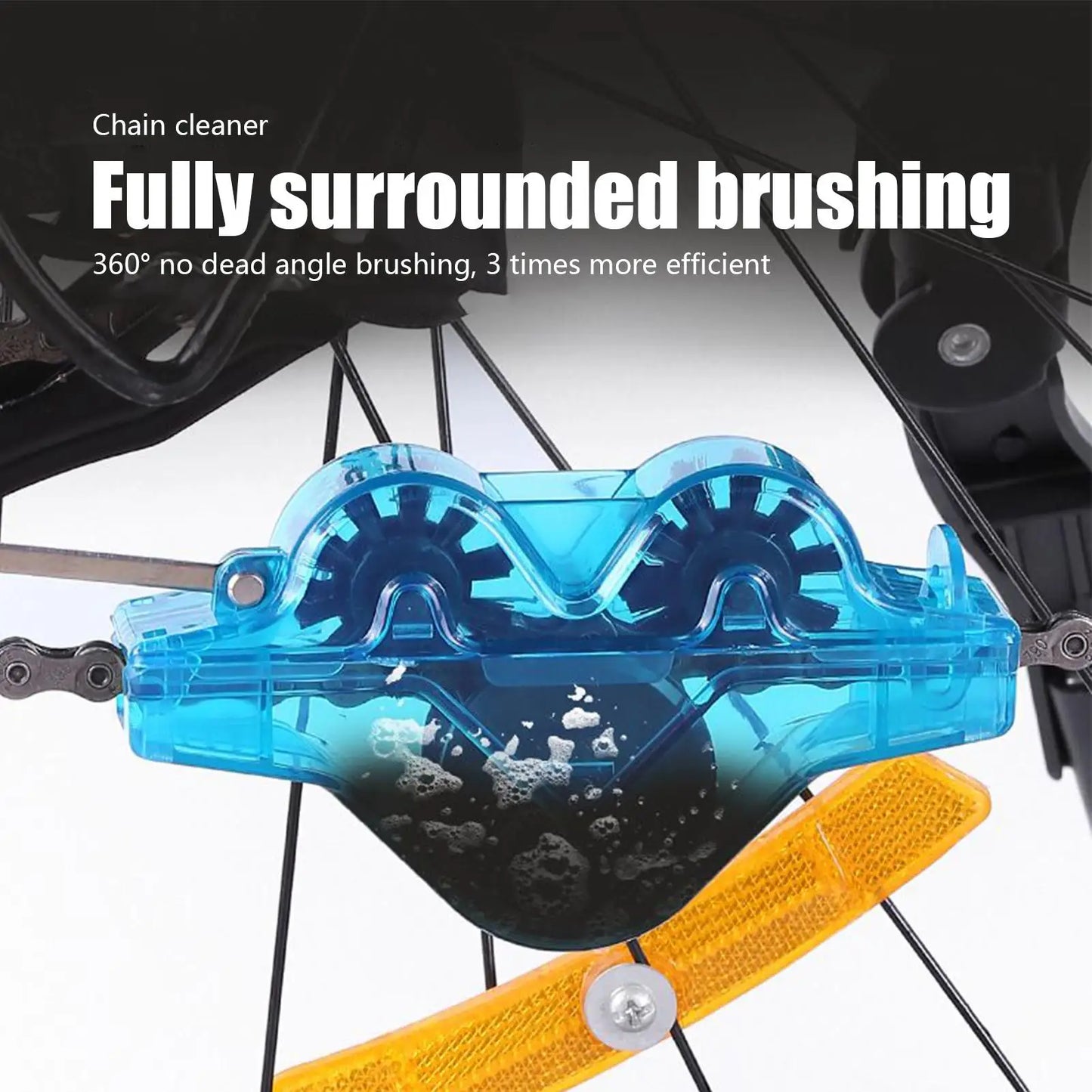 Cycling Chain Cleaner Kit Cycle Chain Scrubber Cleans Tool Portable Cleaning Tools Bike Accessories for Road Mountain Fitness
