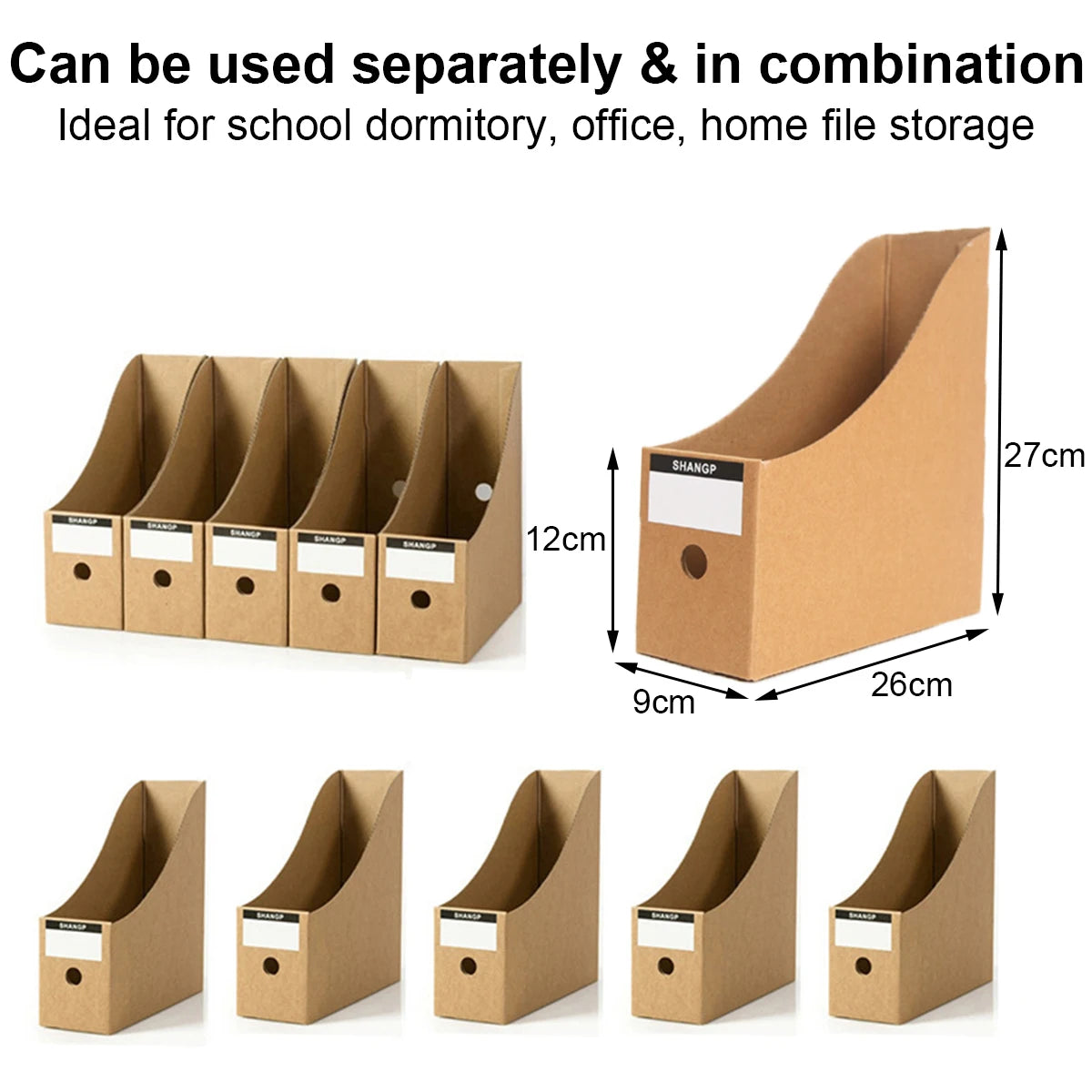 Magazine File Holder Foldable Magazine Organizer Desk Storage Organizer Magazine Storage Box Premium Magazine File for Office