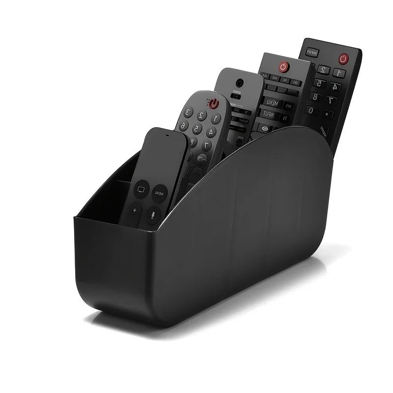 Remote Control Storage Box With 5 Compartments Made of Plastic - Suitable for Organizing Remote Controls for Tvs, Media Players