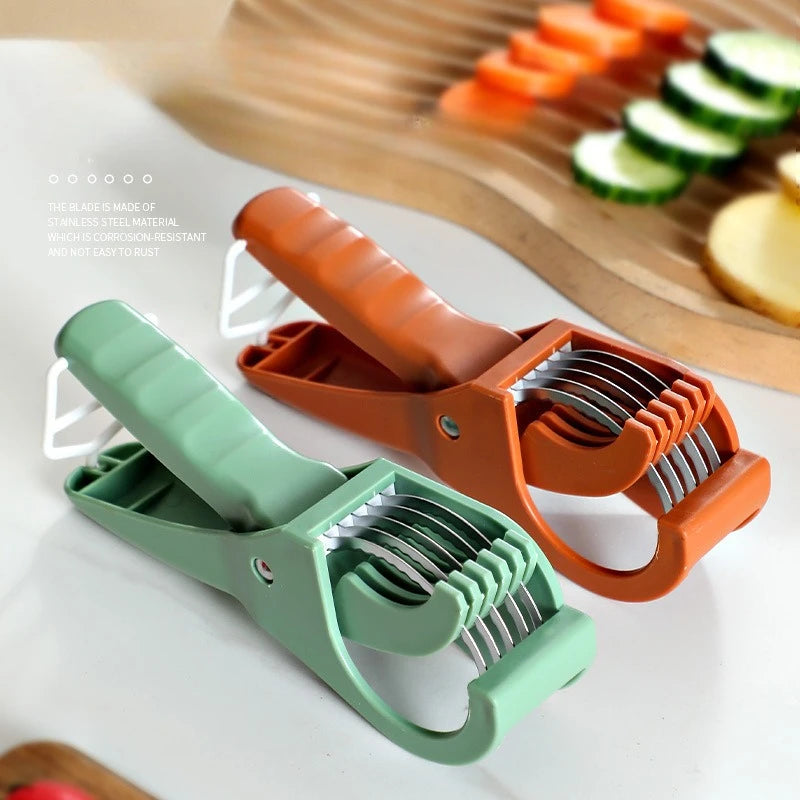 Kitchen Tools Stainless Steel Vegetable and Fruit Slicer Multi Functional Salad Slicer Kitchen Accessories