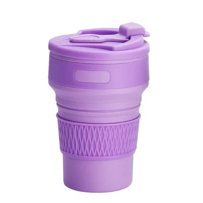 Silicone Folding Water Cup Portable Travel Sports Cup Outdoor Camping Portable Folding Coffee Cup Accompanying Water Cup