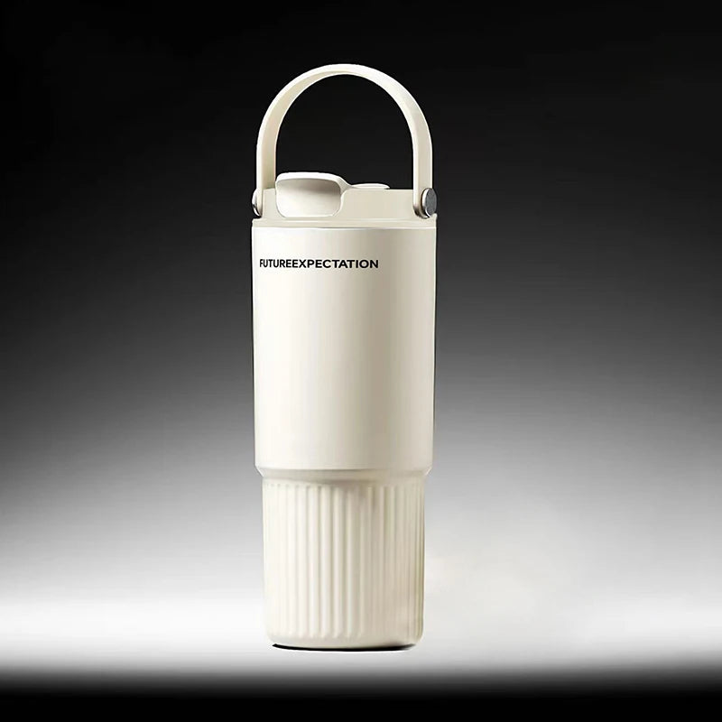 1Pieces Large Capacity Car Travel Mug Thermos Cup For Hot And Cold Dual Use Portable Tumbler Outdoor Tableware