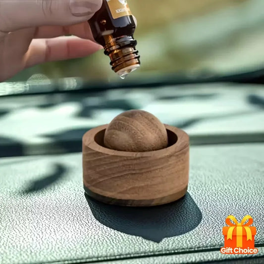 Rotating Wooden Aroma Diffuser for Car & Bedroom Diffuser,Air Freshener, Ideal Home Fragrance Gift