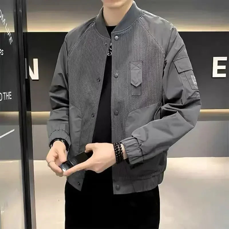 Men's Baseball Jackets New In Male Coats Stylish Y2k Luxury Designer Fast Delvery Joker Cold Vintage Cheap Clothes Offer Trendy