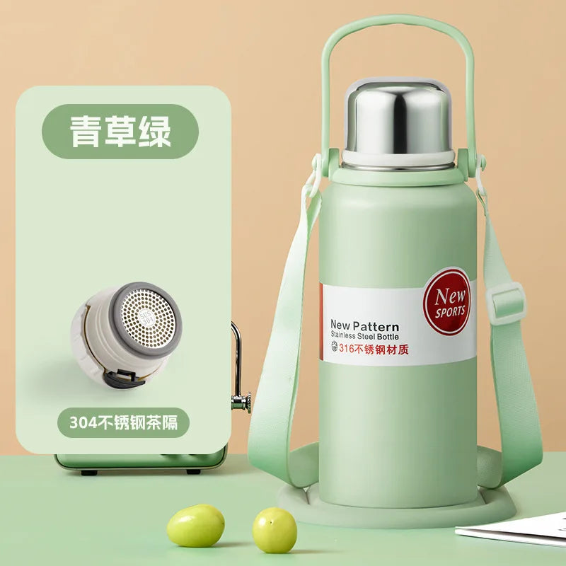 1270ML/1580ML Large Capacity Stainless Steel Thermos Water Bottle Portable Tumbler Vacuum Flasks Keeps Cold and Heat Thermal Mug