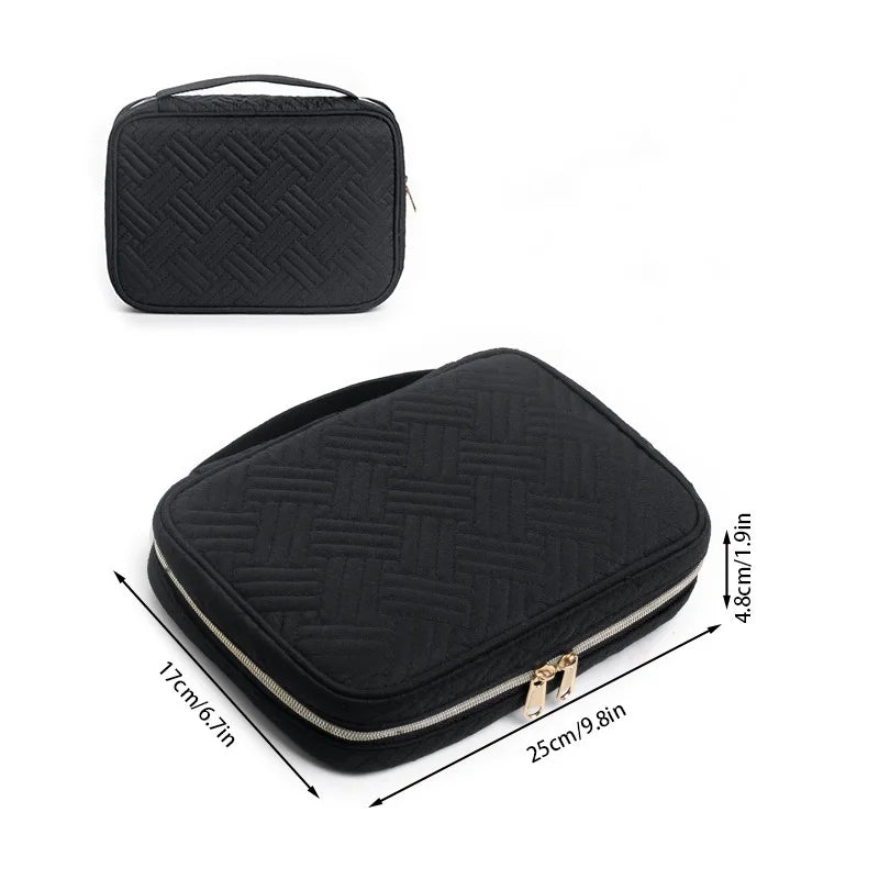 Portable Jewelry Bag Travel Jewelry Storage Organizer Necklace Earrings Rings Bracelet Pouch Travelling Jewelry Packing Case