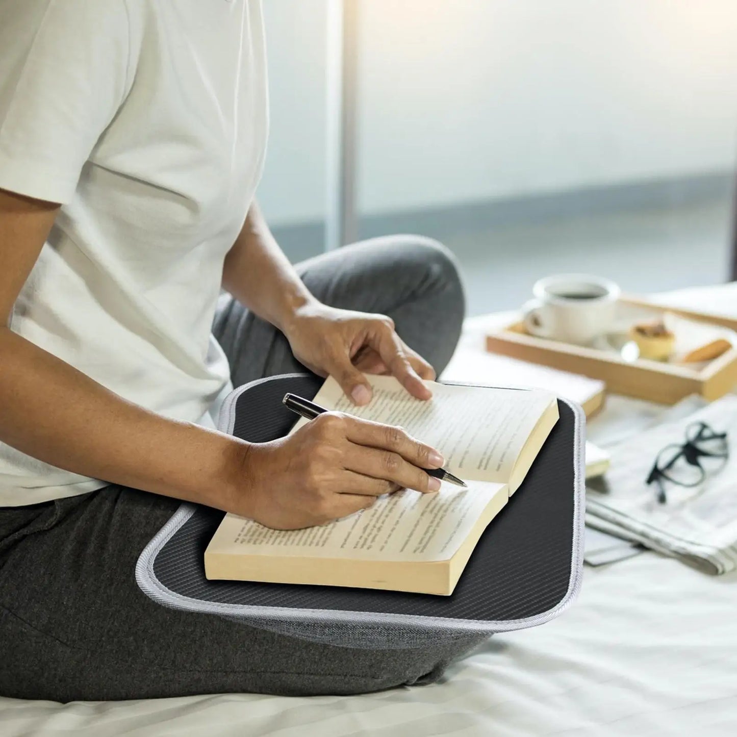 Laptop Lap Desk with Soft Pillow Cushion Multifunctional Laptop Desk Small Pillow Table for Home & Office